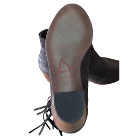 Autre Marque-Kanna Ankle Boots-Brown