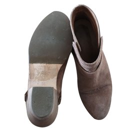 Comptoir Des Cotonniers-Ankle Boots-Caramel