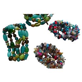 Autre Marque Conjunto de 4 pulseiras LBMDJ de contas multicoloridas Multicor