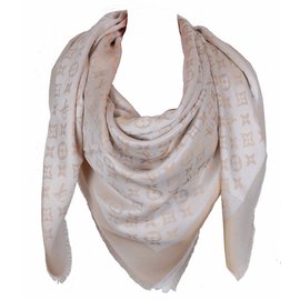 Louis Vuitton-Foulards-Beige