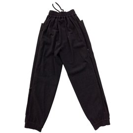 Jean Paul Gaultier-calça, leggings-Cinza