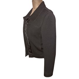 Prada Black Wool Biker Jacket Black