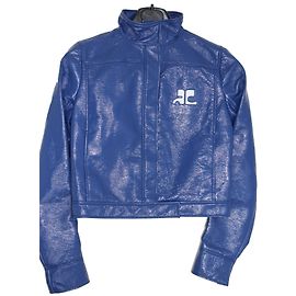 Courreges Casacos, agasalhos Azul