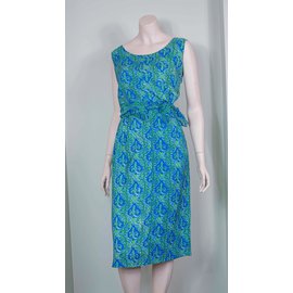 Autre Marque-Neiman Marcus Dress-Blue,Green