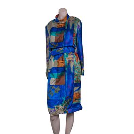 Louis Féraud-Dresses-Blue,Multiple colors