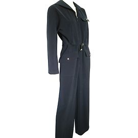 Thierry Mugler Overall Marineblau