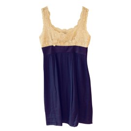 Sportmax-Dresses-Cream,Navy blue