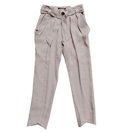 Roberto Cavalli Leinenhose Beige Beige