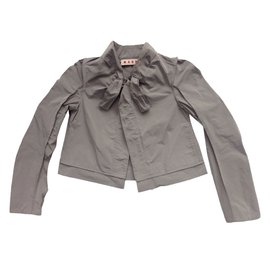 Marni Grey Waterproof Jacket Grey