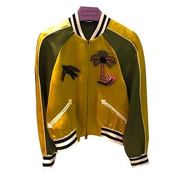 Valentino silk bomber jacket IT38 Yellow