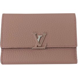 Louis Vuitton-Louis Vuitton Capucines Compact Magnolia-Beige