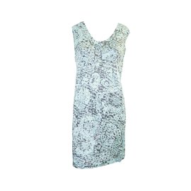 Autre Marque-Matin Blanc Aqua Dress-Blu