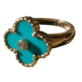 Van Cleef & Arpels-alhambra vintage turquoise-Bleu