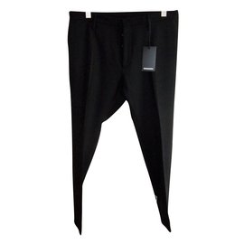 Dsquared2 Dsquared men's stretch wool pants Black