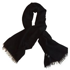 Hermès große Stola Schwarz
