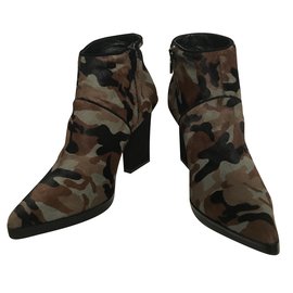 Autre Marque-EMPRESA Ankle Boots-Brown,Black,Khaki