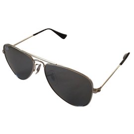 Ray-Ban-Ray ban new aviator sungalsses children's size-Silvery