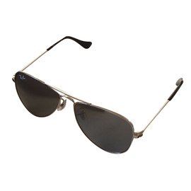 Ray-Ban-Ray ban new aviator sungalsses children's size-Silvery