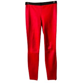 Theory Hose, Gamaschen Schwarz Rot