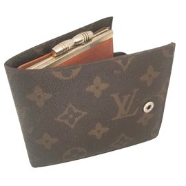 Louis Vuitton-portafoglio-Marrone scuro