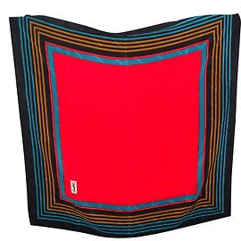 Yves Saint Laurent Bufanda de seda Roja