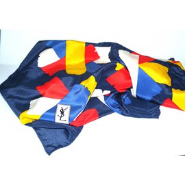 Yves Saint Laurent-Seidentuch-Mehrfarben 