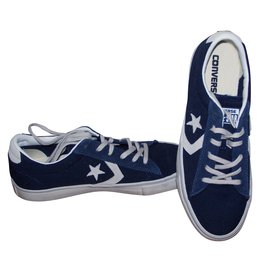Converse Baskets Blanc Bleu Marine