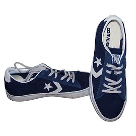Converse Turnschuhe Weiß Marineblau