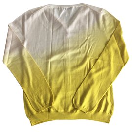 Dior-Dior gravata e corante degradado amarelo-Amarelo