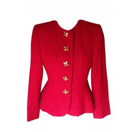 Yves Saint Laurent-Jackets-Red