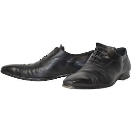 Autre Marque Richelieu scarpe in pelle nera taglia 44 Nero