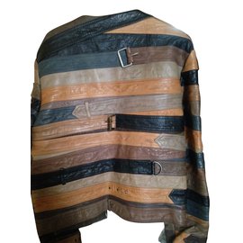 Maison Martin Margiela-Blazers Jackets-Dark brown