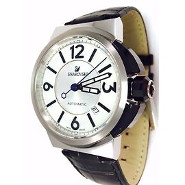 Reloj automático Swarovski piazza grande nuevos para hombre. Plata