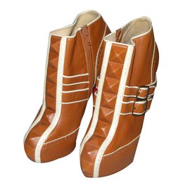 Christian Louboutin-Ankle Boots-Brown