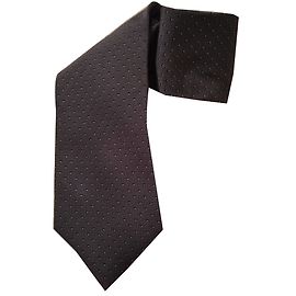 Jean Louis Scherrer Silk Tie Grey Blue Dots Grey