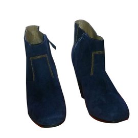 Hermès-Botas de tornozelo-Azul