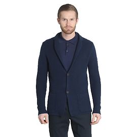 Malo Herren Nwt Cardigan Blazer Marineblau Blau