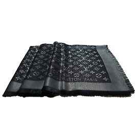 Louis Vuitton Klassischer Monogrammschal Schwarz