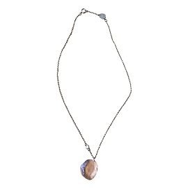 Collier Les Nereides Chaîne Dorée avec Pierre Rosée Nude Autre