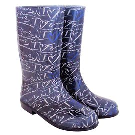 Botas Armani azul de borracha 38 Azul