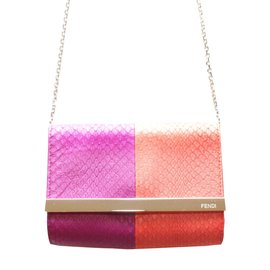 Fendi pochette python Multicolor