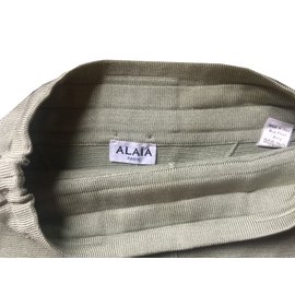 Alaïa-Skirt-Green
