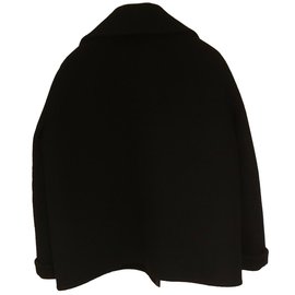 Hermès-Manteau Hermès-Noir