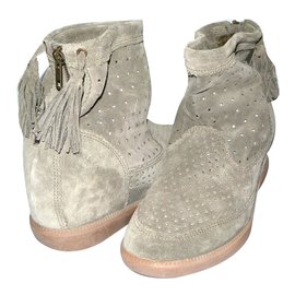 Isabel Marant-Stiefeletten-Grün,Grau