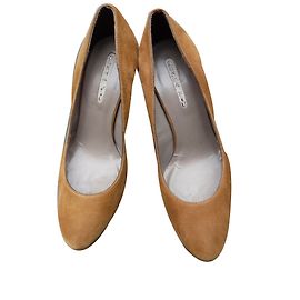 Autre Marque Escarpins DONNA PIU en daim camel 36 Caramel