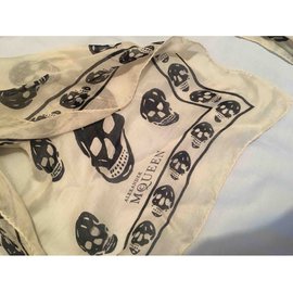 Alexander Mcqueen-Scarves-White