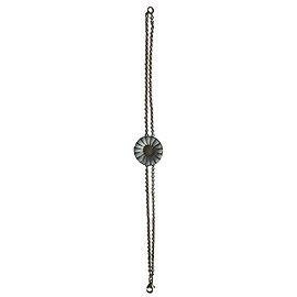 Georg Jensen Pulseira de margarida de design clássico Branco Dourado