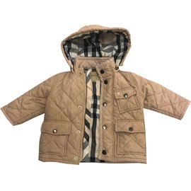 Burberry-Girl Coats outerwear-Beige