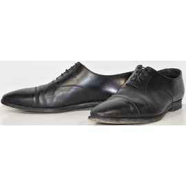 Santoni-R029 SANTONI RICHELIEU FLEURI T.42 / 8-Black