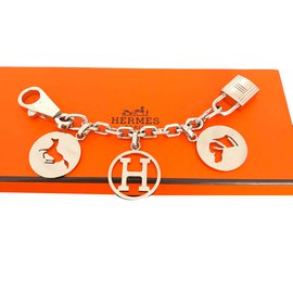 Hermès Taschenanhänger Silber